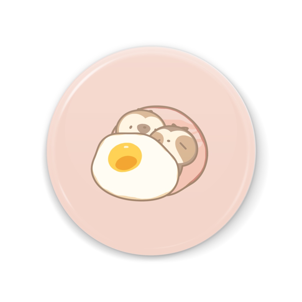 ふんわりハムたまご 缶ミラー