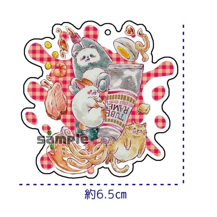 ぽっちゃりアニマルアクリルキーホルダー