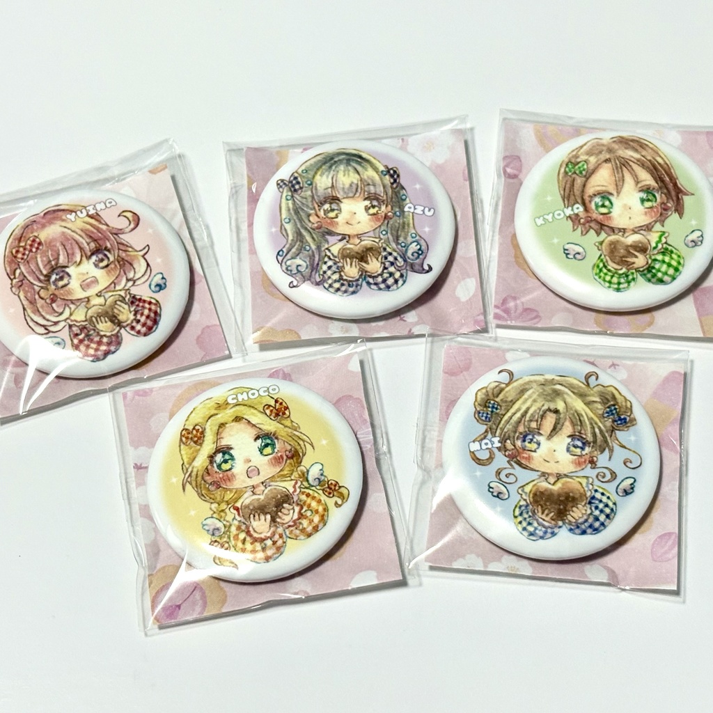 バレンタイン風MBW缶バッジ