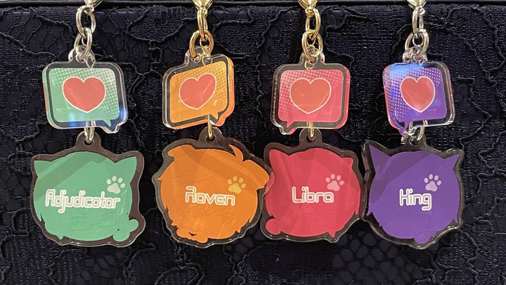 NXXアクリルファスナーチャーム