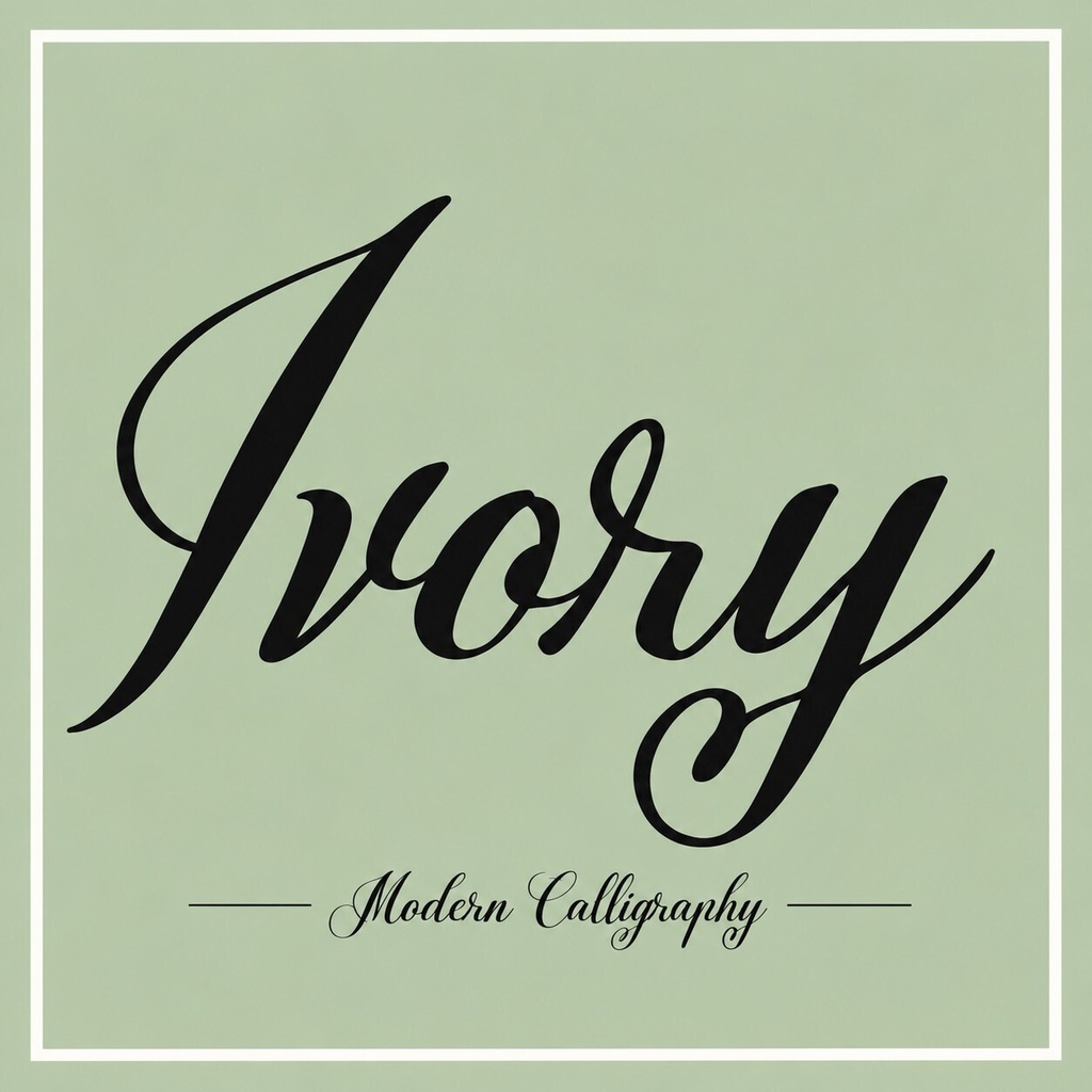 Ivory Lane(アイボリー・レーン)【カリグラフィフォント】