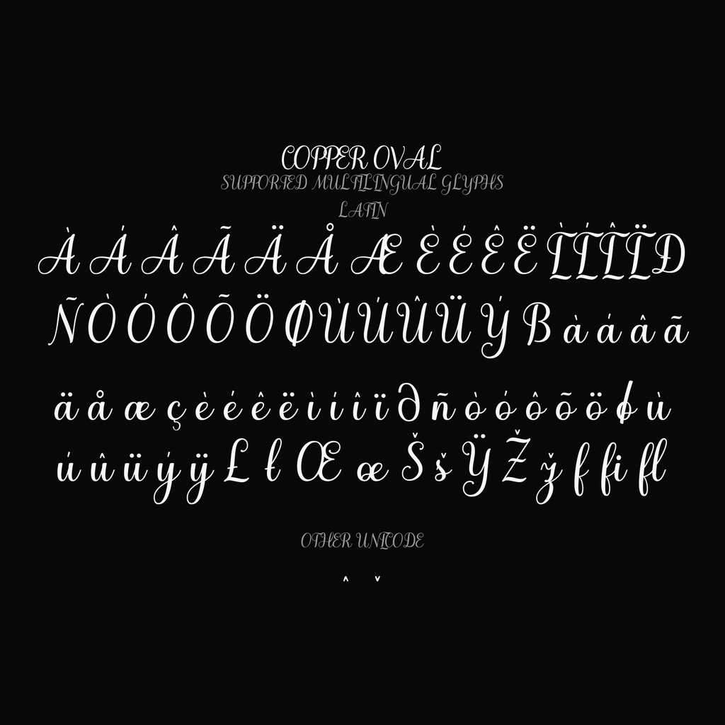 【期間限定無料】Copper Oval(コッパー・オーバル)|カリグラフィ欧文フォント|ウェディング・ロゴ向け|商用利用可
