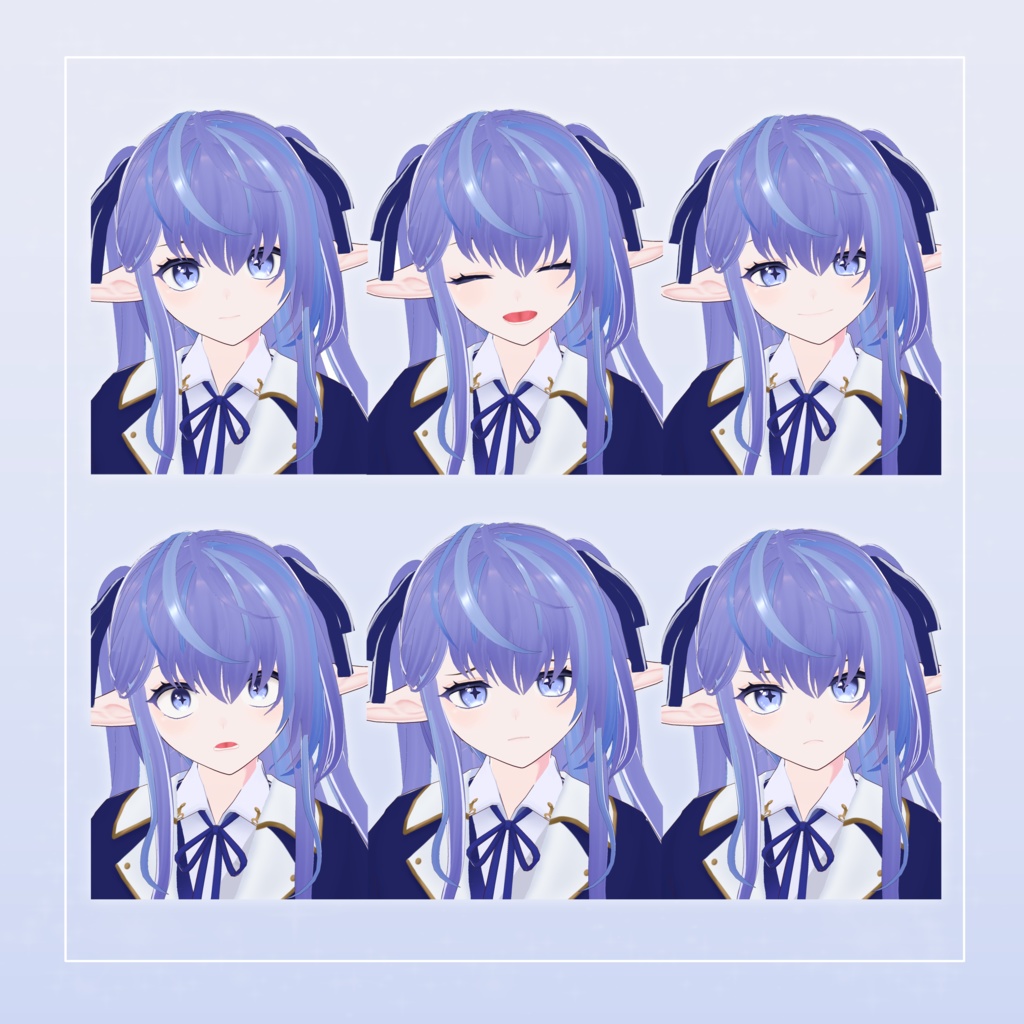 【Vroid/VRM 3D model】星詠-Hoshiyomi-