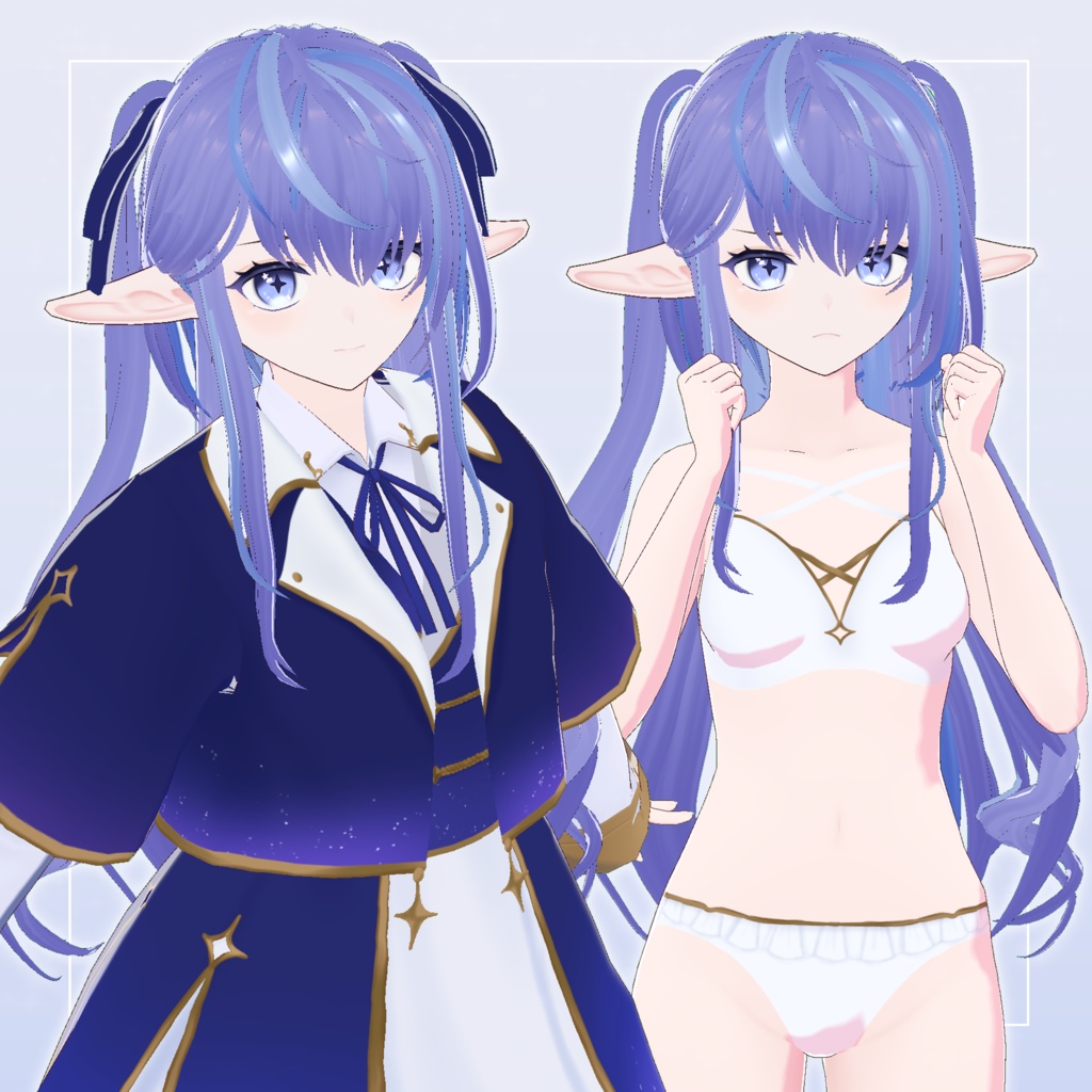 【Vroid/VRM 3D model】星詠-Hoshiyomi-