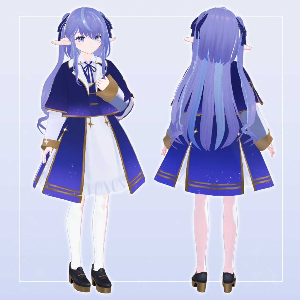 【Vroid/VRM 3D model】星詠-Hoshiyomi-