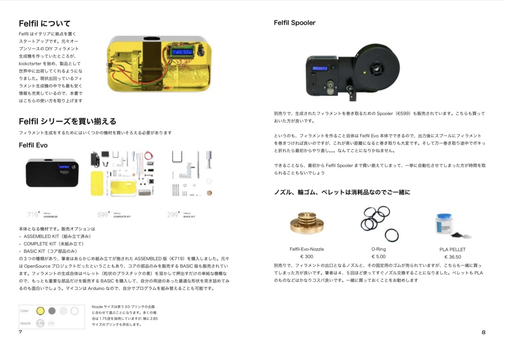 〜自作3Dプリンタフィラメント技法の書〜 Vernacular Cookbook