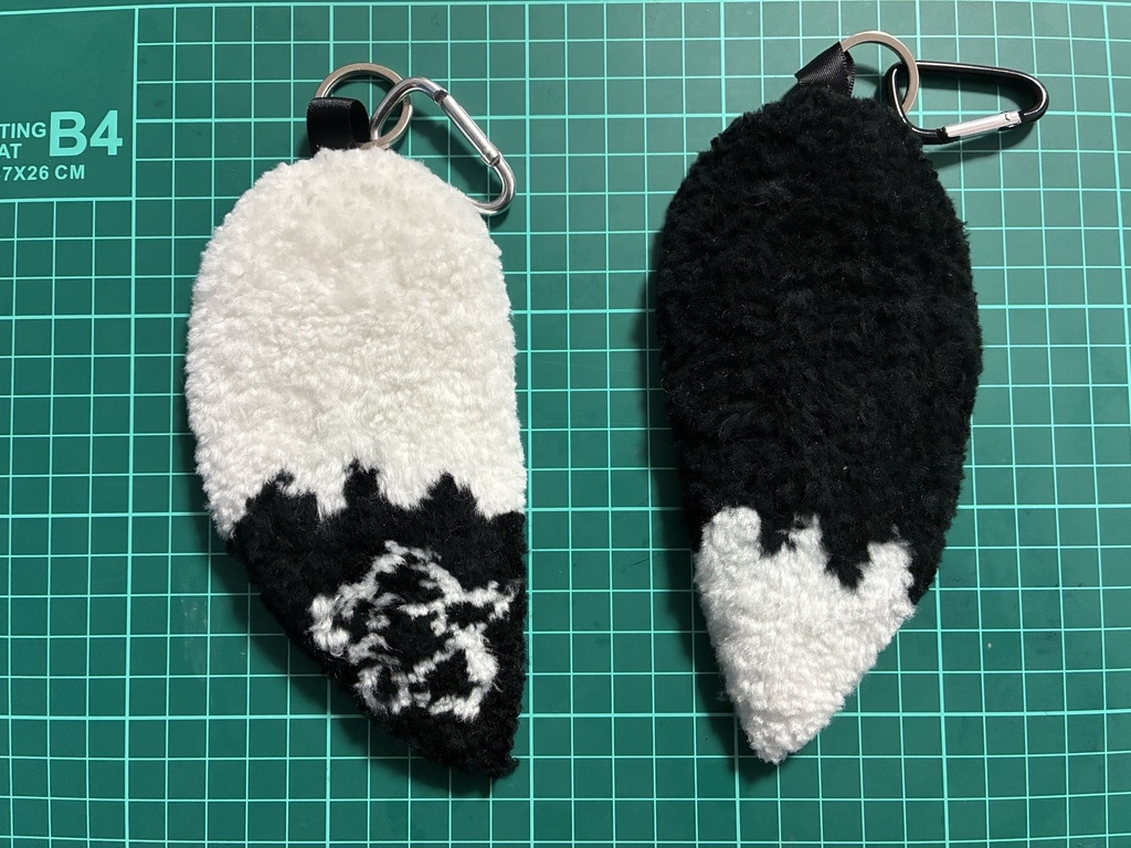 もこもこ尻尾キーホルダー(フブミオ)