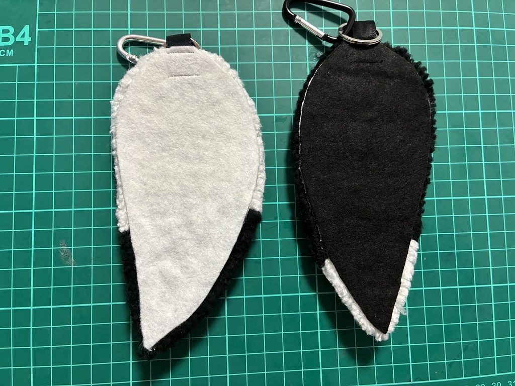 もこもこ尻尾キーホルダー(フブミオ)