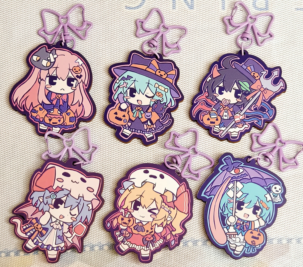 東方キャラ ハロウィン ウッドキーホルダー