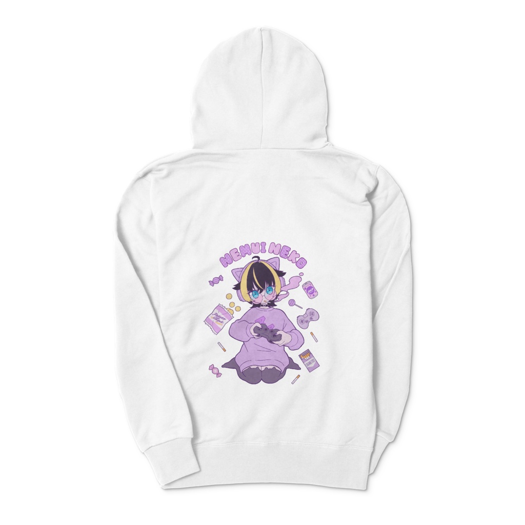 ねこの3周年記念パーカー