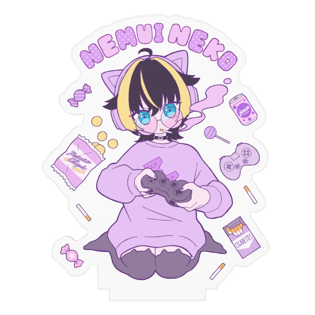 ねこの3周年記念アクリルフィギュア