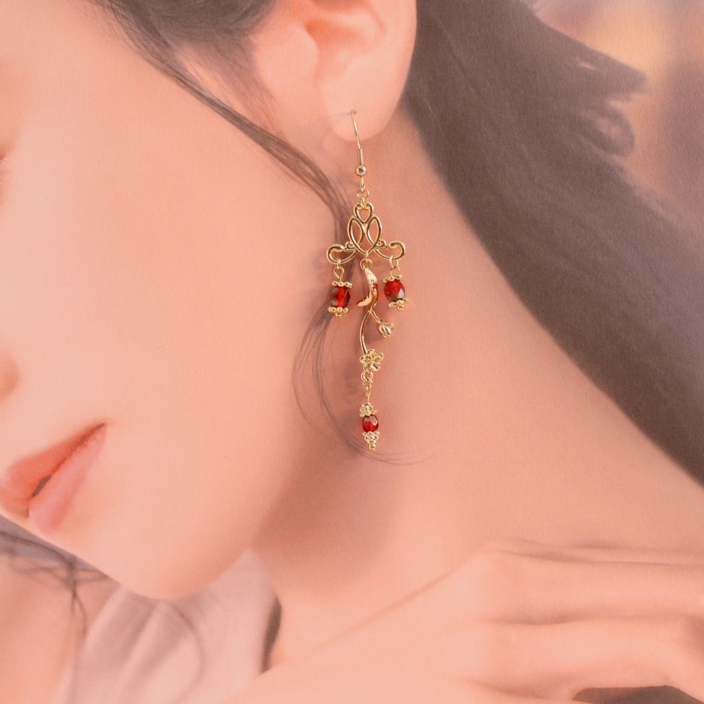 【アクセサリー】梅咲・津軽モチーフ イヤリング&ピアス【またたび5周年記念】