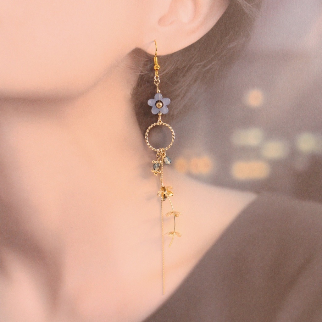 【アクセサリー】梅咲・津軽モチーフ イヤリング&ピアス【またたび5周年記念】