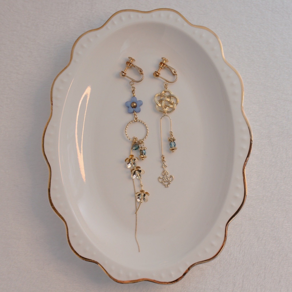 【アクセサリー】梅咲・津軽モチーフ イヤリング&ピアス【またたび5周年記念】