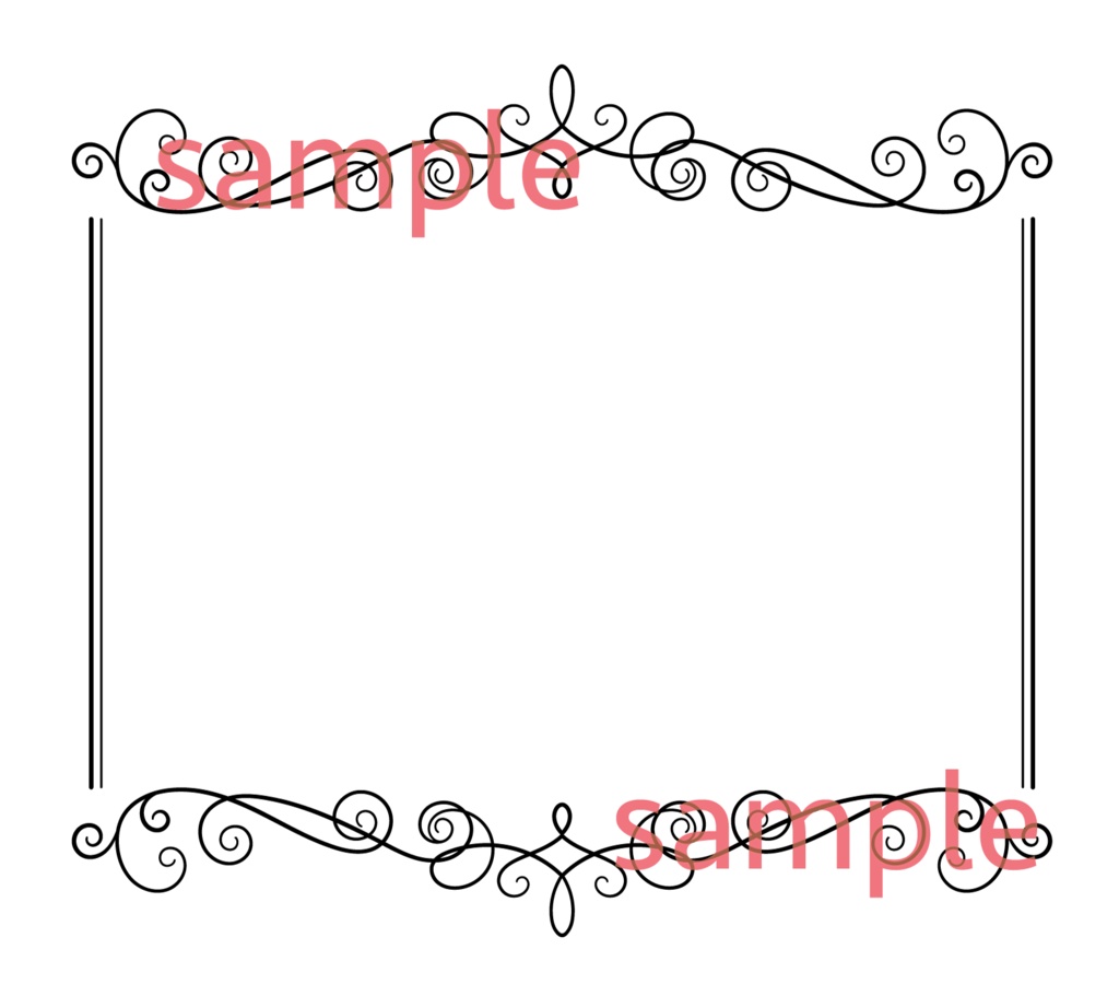 素材【くるくるフレーム2】