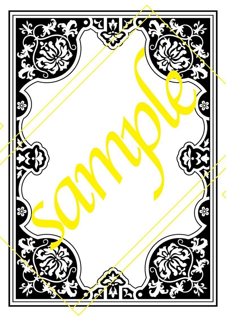 素材【洋書風フレーム】