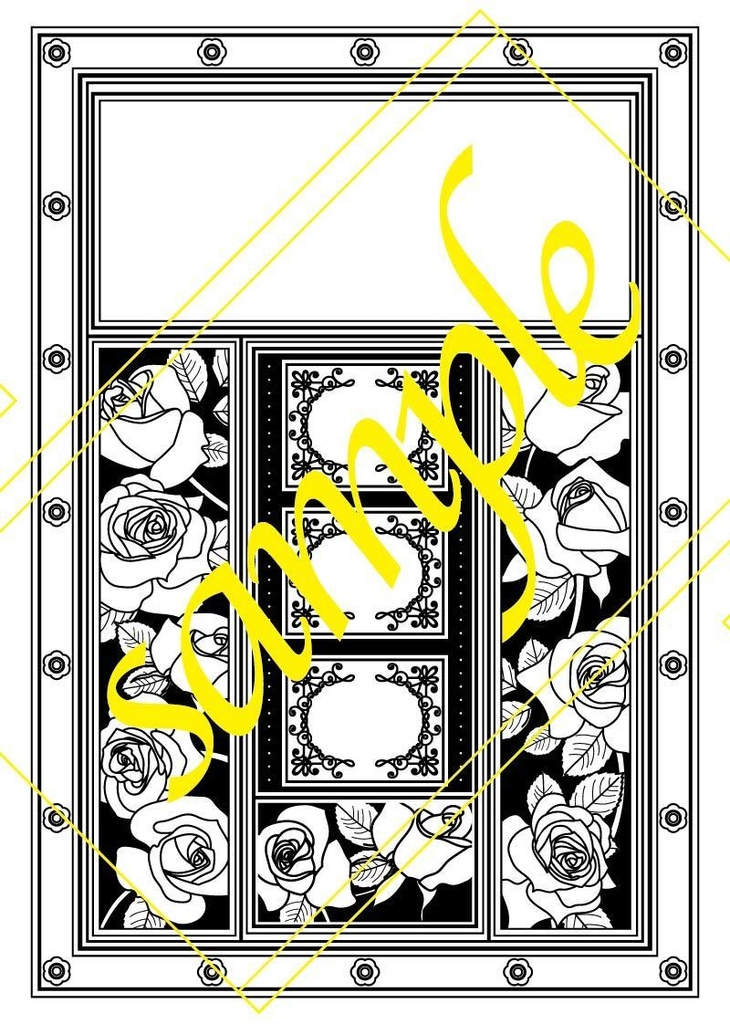 素材【洋書風フレーム】