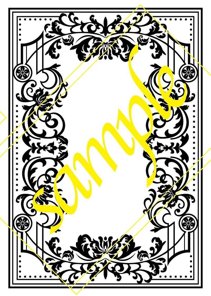 素材【洋書風フレーム】