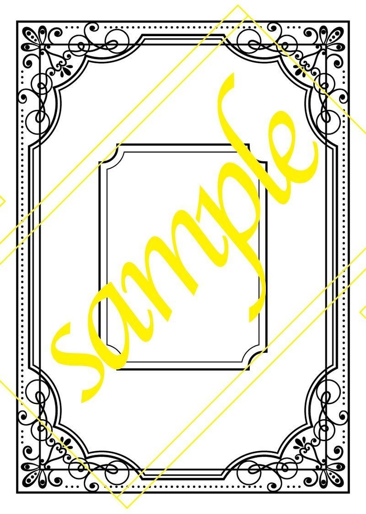 素材【洋書風フレーム】