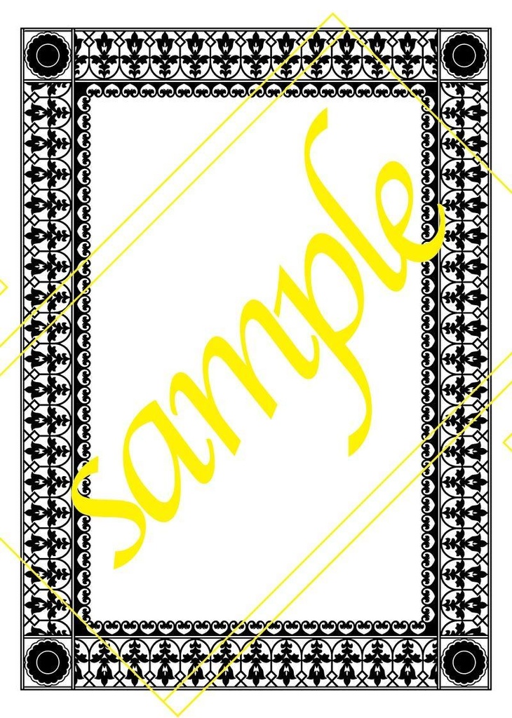 素材【洋書風フレーム】