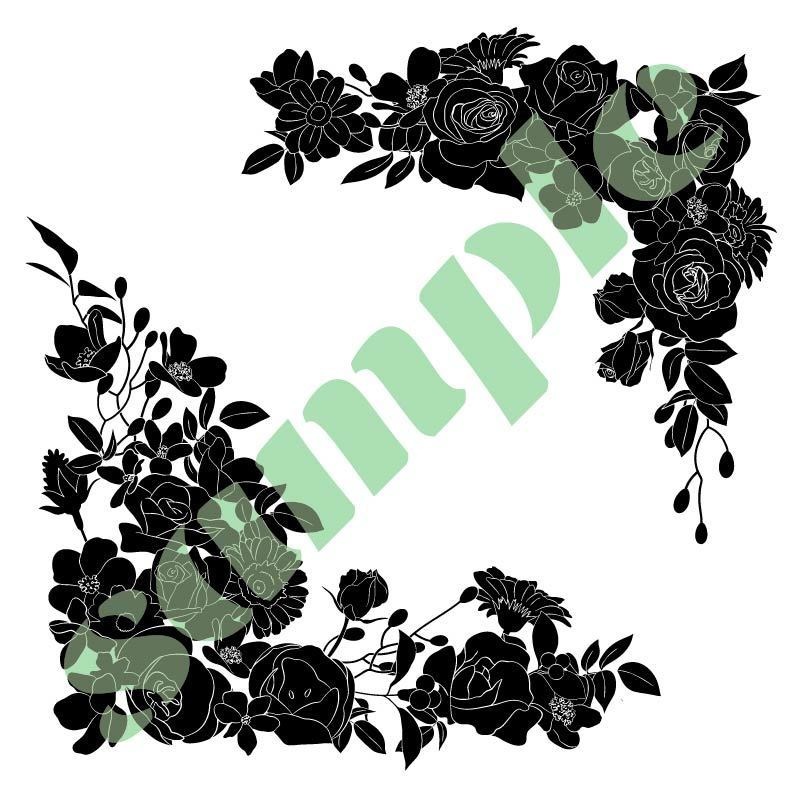 素材集「花のフレーム」