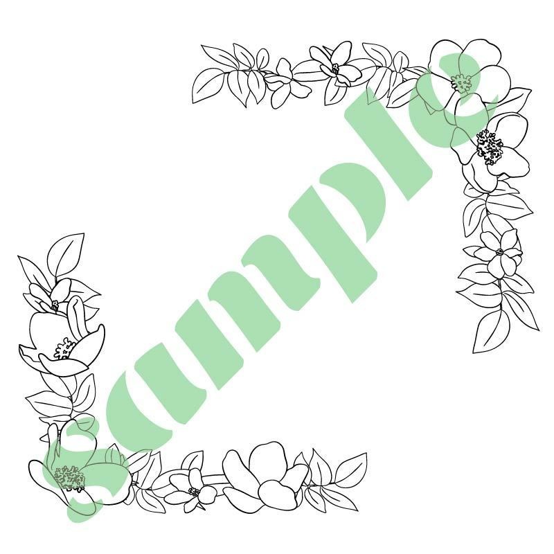 素材集「花のフレーム」