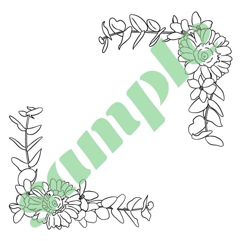 素材集「花のフレーム」