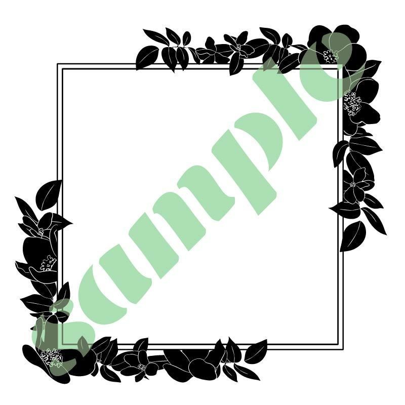 素材集「花のフレーム」