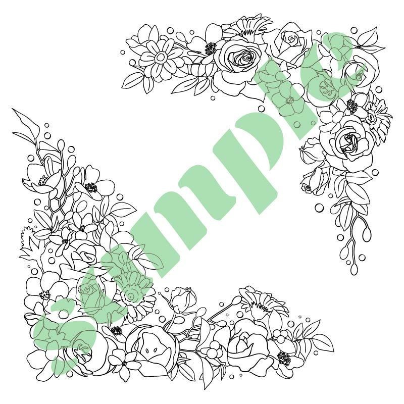 素材集「花のフレーム」