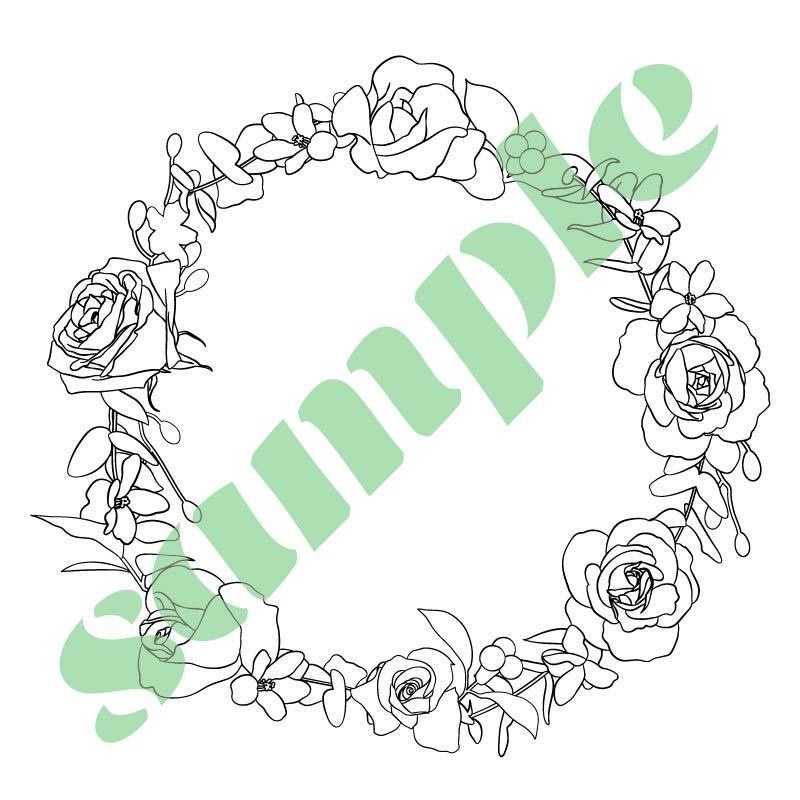 素材集「花のフレーム」