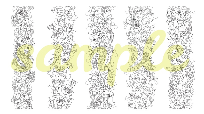 素材集「花のライン」