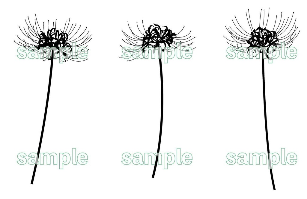 素材「シルエットいろいろ30個セット」