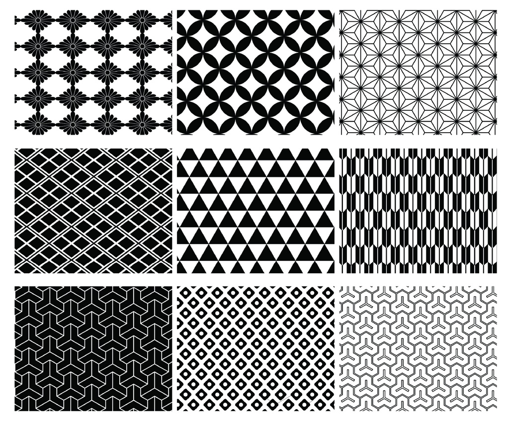 素材 背景透過の和柄シート