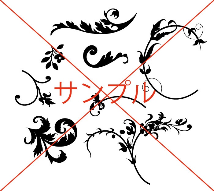 フレームと植物の素材集