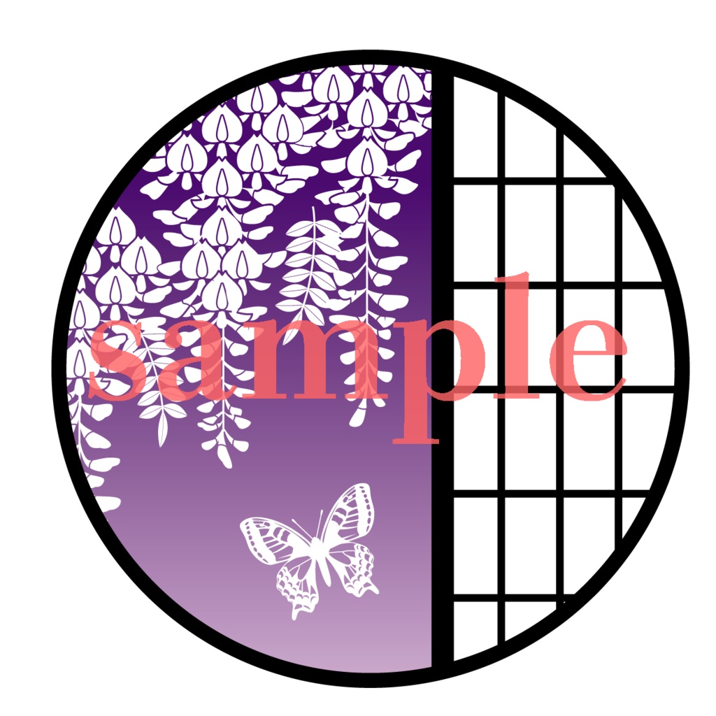 素材「障子のまるい窓」