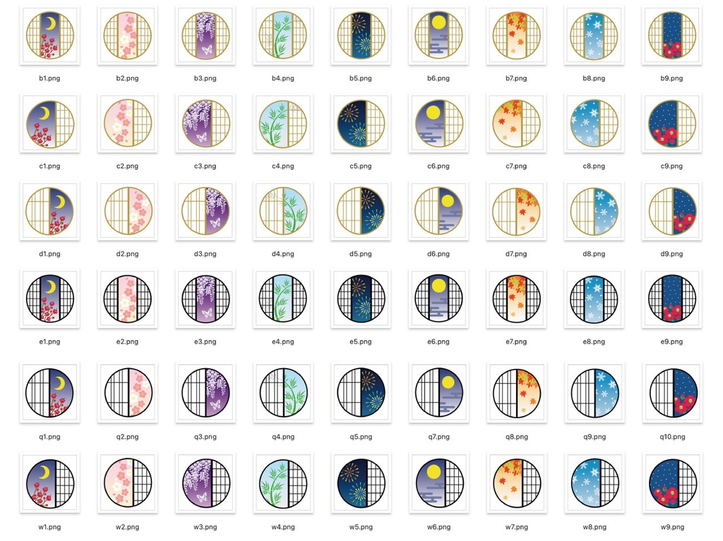 素材「障子のまるい窓」