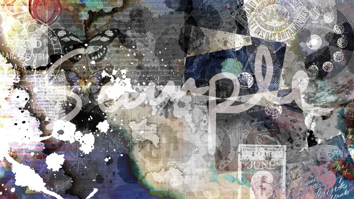 背景素材　デジタルコラージュ