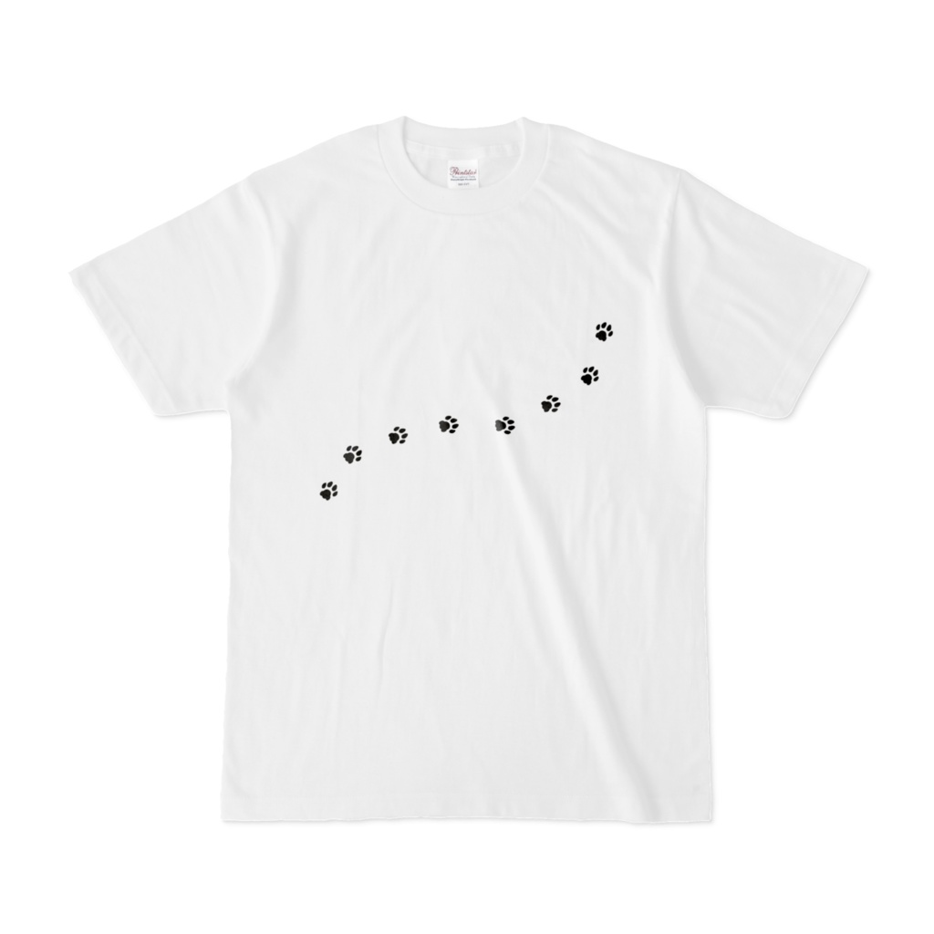 足あとTシャツ(白)