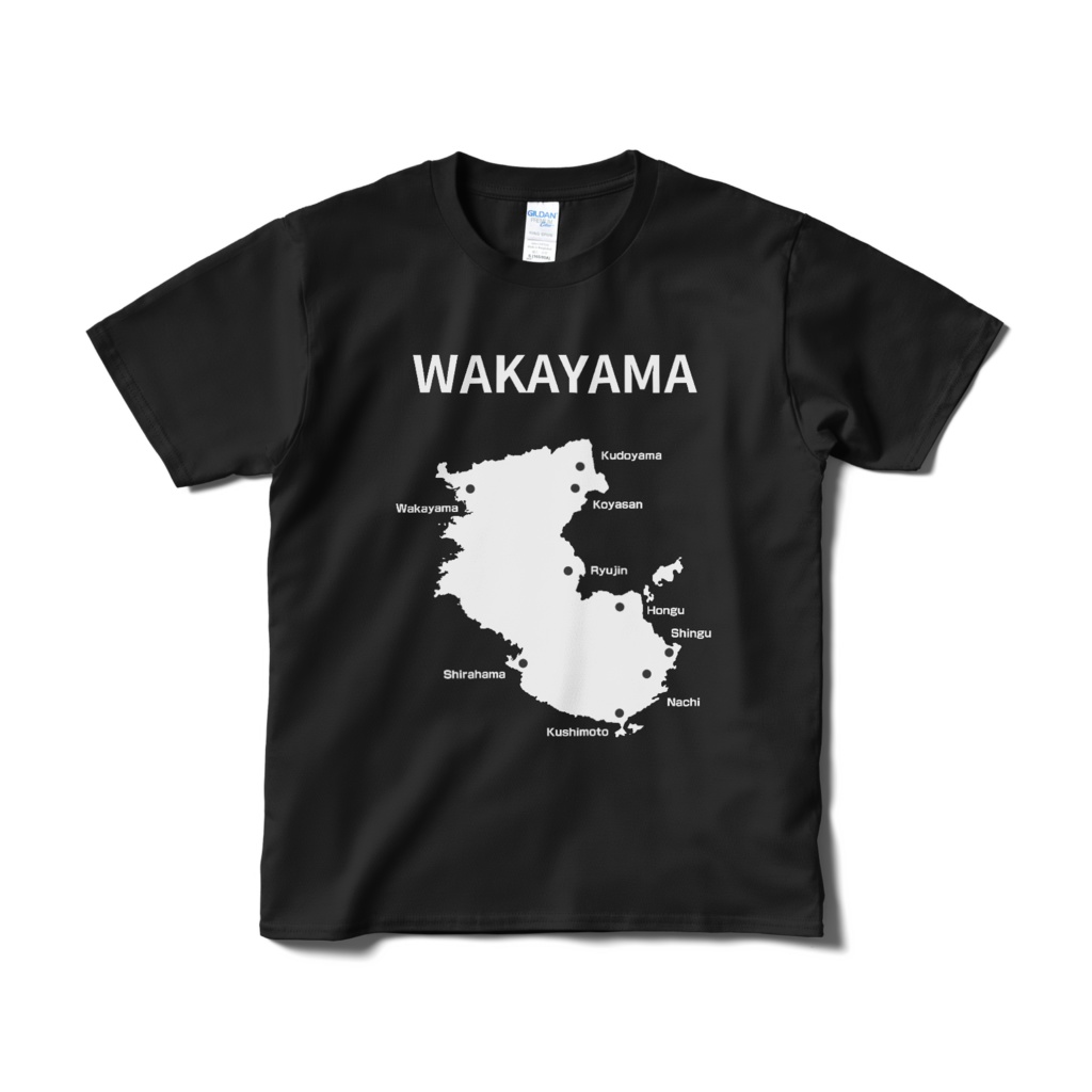 和歌山Tシャツ(黒)
