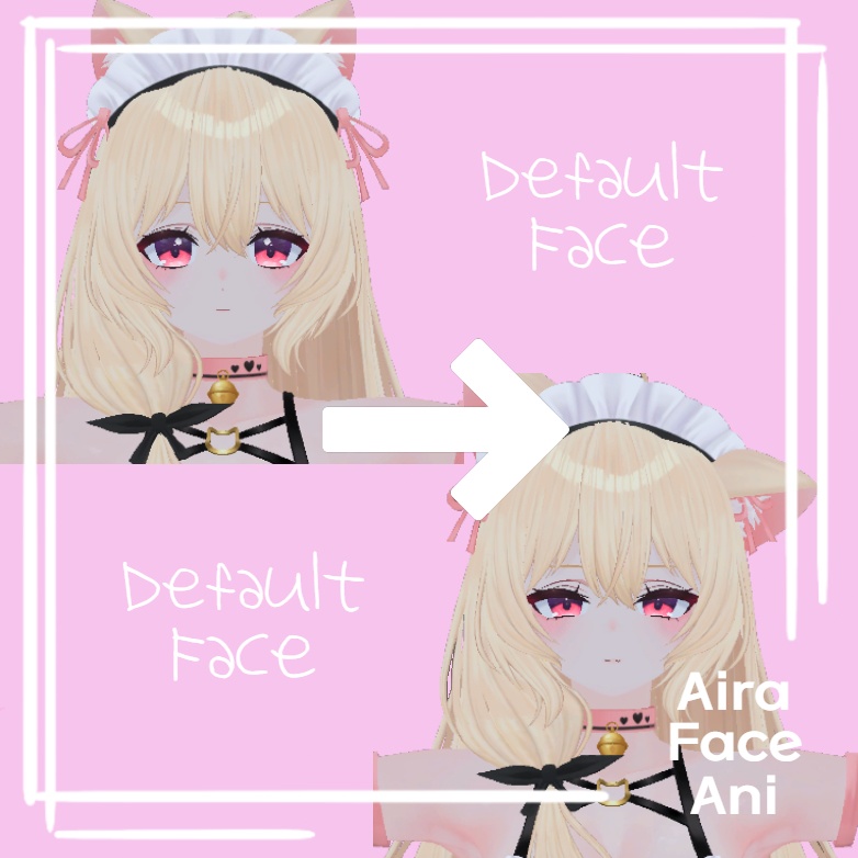 「アイラ」 表情アニメーションセット Facial expression animation set
