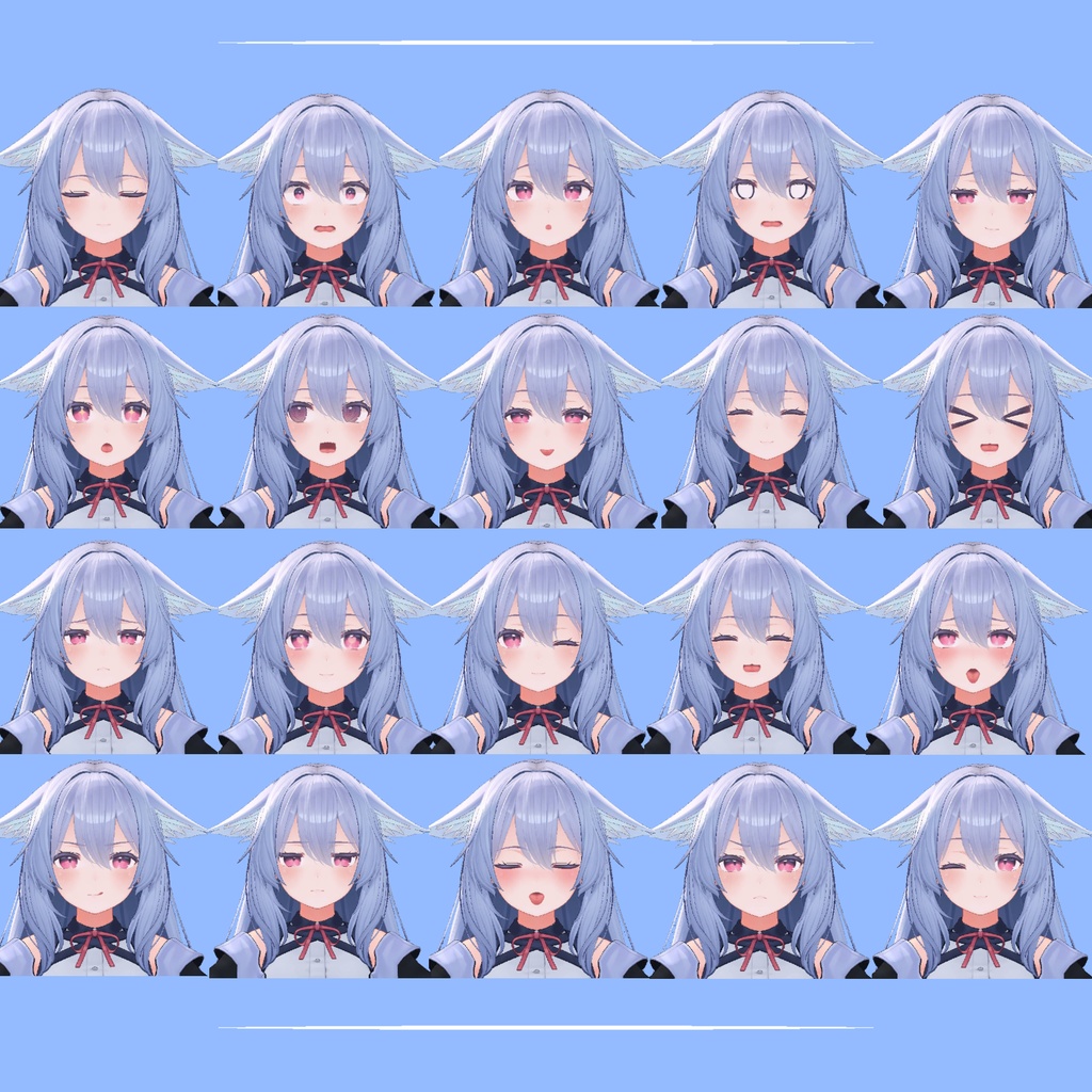 「桔梗」 表情セット Facial expression set