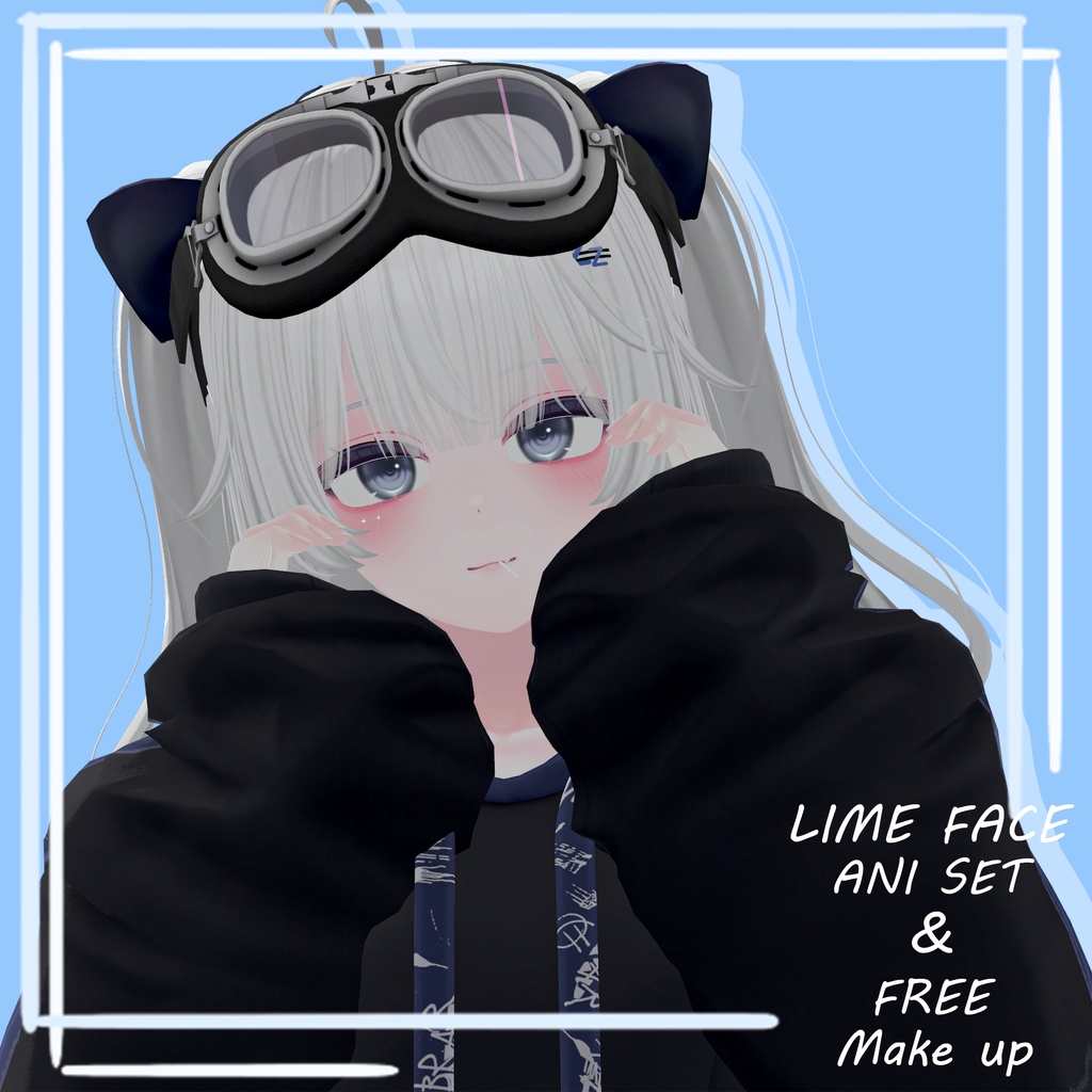 『ライム』 Lime face ani set + free makeup