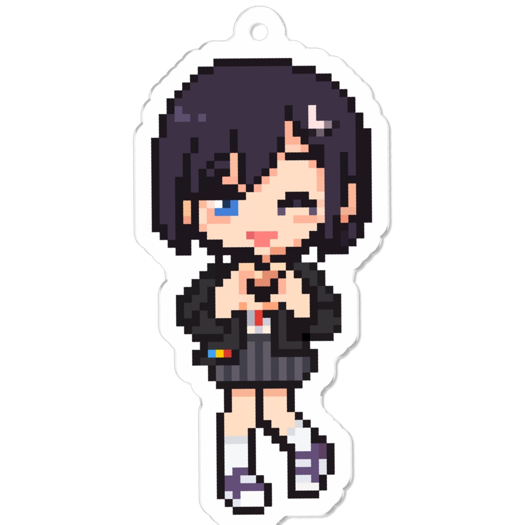  楠木すぐり　ドット絵アクリルキーホルダー