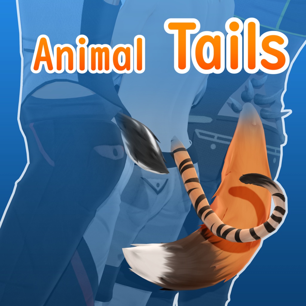Animal Tails Pack #1 [PMX + .blend]
