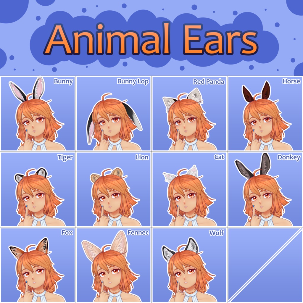 Animal Ears 2025 Complete Pack [.unitypackage + .pmx + .blend]
