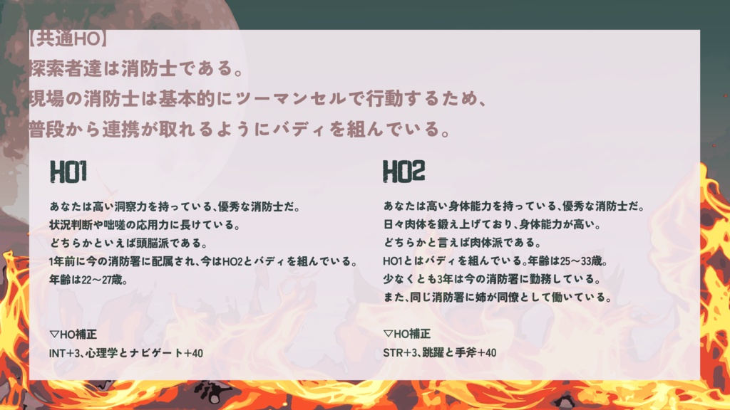 CoCシナリオ『揺らぐ焔は灰へと帰る』SPLL:E192588