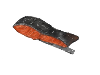 TRPGで使える焼き鮭のヘアピンです。