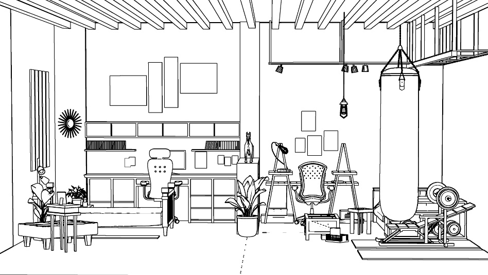 オスカーとブラッドの部屋