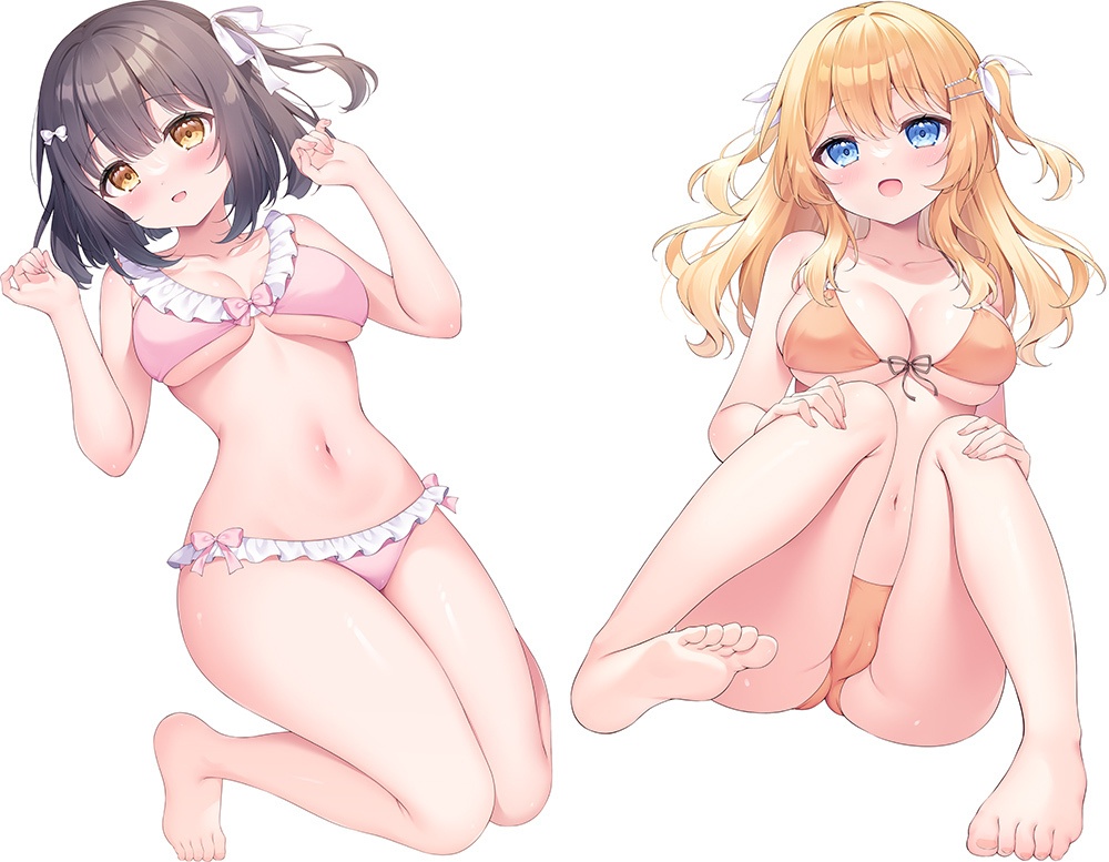 千彩ちゃん&美希ちゃん アクリルフィギュア約20cm