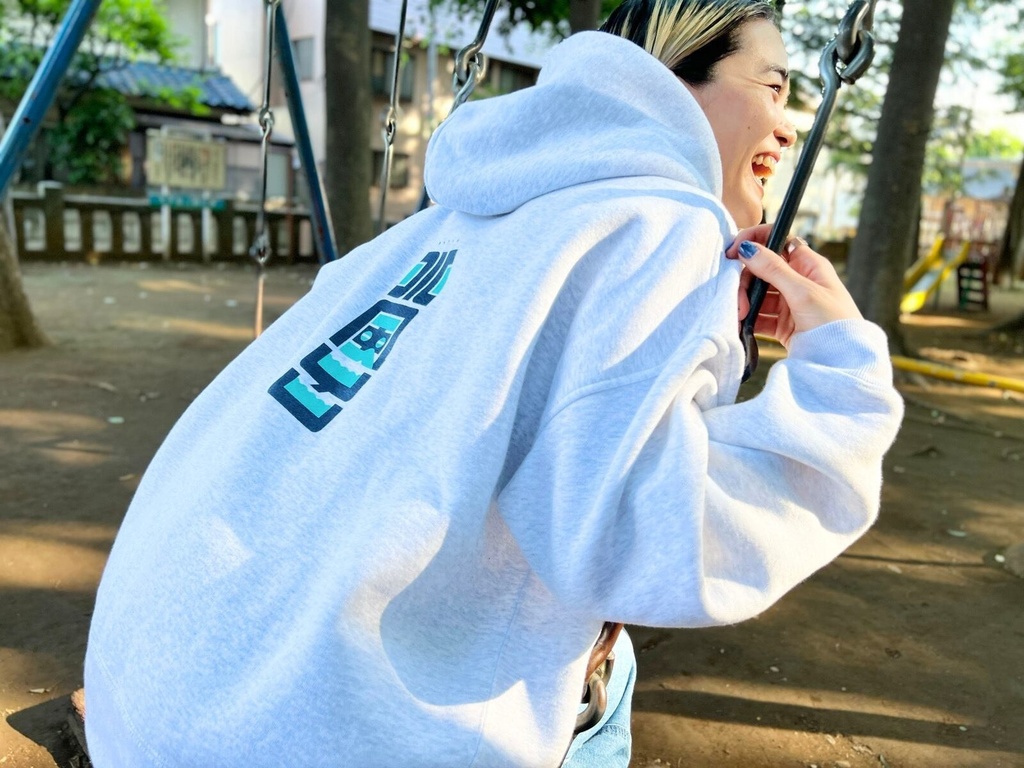 水風呂 パーカー ビックシルエット【銭湯・サウナ】